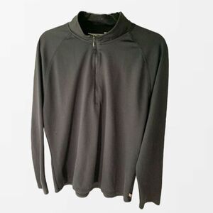 Alpine Design Quarter Zip Pullover Mens Large Black Hiking Shirt Stretch Outdoor